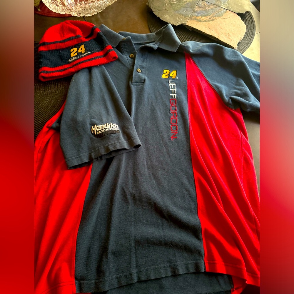 Vintage Jeff Gordon #24 DuPont NASCAR Polo Shirt